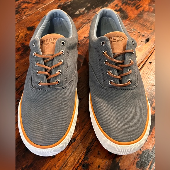 Sperry Striper Canvas Boat Shoe - Picture 2 of 4